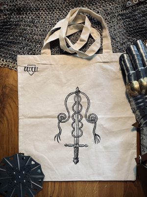 Jutebeutel Schwert mit Tau