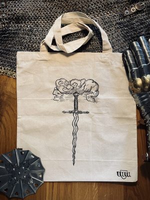 Jutebeutel Schwert in den Wolken